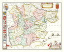 Vintage Map of Essex 1665