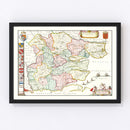 Vintage Map of Essex 1665