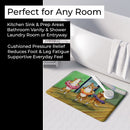 Little Ballerina Corgi Memory Foam Kitchen Mat Machine Washable Anti-Fatigue Cushion Comfort Bath or Kitchen Rug