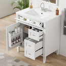 Bathroom Vanity With Top Sink, 2 Drawers & Tip Out Drawer by HouseOfZazla