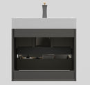 Alice - Bathroom Vanity With Sink, Large Storage Wall Mounted Floating Bathroom Vanity For Modern Bathroom, One-Piece Sink Basin Without Drain And Faucet by HouseOfZazla