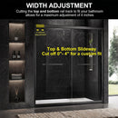 60" W x 74" H Door Sliding Frameless Shower Door with 6mm Tempered Glass LYM-02 Mat by HouseOfZazla