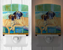 Great Dane Ceramic Night Light Compact, UL-Certified, Ideal for Bedroom, Bathroom, Nursery, Hallway, Kitchen, 6x4x3, Multicolor