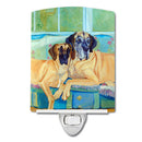Great Dane Ceramic Night Light Compact, UL-Certified, Ideal for Bedroom, Bathroom, Nursery, Hallway, Kitchen, 6x4x3, Multicolor