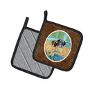 Great Dane Pot Holder Set of 2 Heat Resistant Quilted Hot Pads 7.5 x 7.5 Inch, Insulated Kitchen Trivets for Cooking & Baking