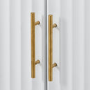 Accent Storage Cabinet Sideboard Wooden Cabinet with Metal Handles for Hallway, Entryway, Living Room, Bedroom