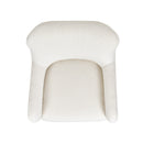 Nimbus - Curved Accent Chair - Ivory White by HouseOfZazla