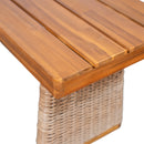 Outdoor 1pcs Acacia Wood Bench, Teak Finish by HouseOfZazla