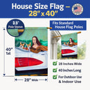 Mona Lisa with  Corgi House Flag 28x40 Porch Sleeve Pole Decorative Outside Yard Banner Artwork Wall Hanging, Polyester