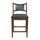 Arno Indoor Upholstered Wooden Counter Stool by HouseOfZazla