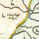 Vintage Map of Radnorshire 1665
