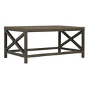 Cross Metal Coffee Table - Pewter by HouseOfZazla