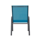 8 Piece Patio Chairs, Outdoor Camping Chairs with Breathable Textilene Fabric by HouseOfZazla