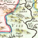 Vintage Map of Pembrokeshire 1665
