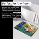 Corgi Memory Foam Kitchen Mat Machine Washable Anti-Fatigue Cushion Comfort Bath or Kitchen Rug