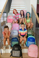 Blue + Teal Colorblock Backpack - NO CUSTOMIZATION