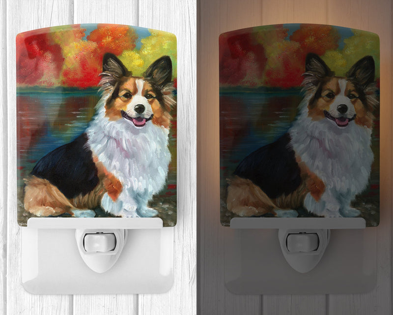 Corgi by the lake Ceramic Night Light 7294CNL