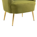 Accent Chair, leisure single chair with Golden feet