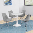 Padded Side Chair And Soft Upholstered Seat (Set of 2) - Gray by HouseOfZazla