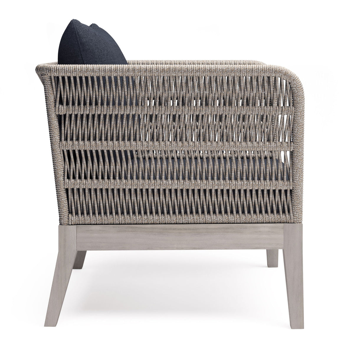 Santiago - Outdoor Conversation Chair - Slate Gray, photo 3 of 7
