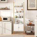 72.5 Inch Tall Bookshelf with Cabinet Anti-Tipping Kits and Metal Frame by LJGDeals