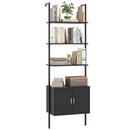 72.5 Inch Tall Bookshelf with Cabinet Anti-Tipping Kits and Metal Frame by LJGDeals