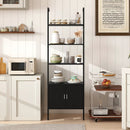 72.5 Inch Tall Bookshelf with Cabinet Anti-Tipping Kits and Metal Frame by LJGDeals