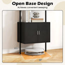 72.5 Inch Tall Bookshelf with Cabinet Anti-Tipping Kits and Metal Frame by LJGDeals