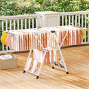 72.5 Inches Clothes Drying Rack with Height Adjustable Wings