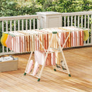 72.5 Inches Clothes Drying Rack with Height Adjustable Wings by LJGDeals