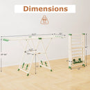 72.5 Inches Clothes Drying Rack with Height Adjustable Wings by LJGDeals