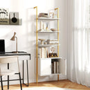 72.5 Inch Tall Bookshelf with Cabinet Anti-Tipping Kits and Metal Frame by LJGDeals