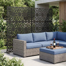 Metal Privacy Screen 72"H x 48"W Freestanding Fence Panel by LJGDeals