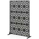 Metal Privacy Screen 72"H x 48"W Freestanding Fence Panel by DirectDeals