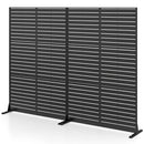 Outdoor Metal Privacy Screen 72"H x 48"W with Stand by DirectDeals