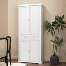 72 Inch Freestanding Kitchen Pantry Cabinet 4 Doors Storage Cupboard Shelves Drawer-White by LJGDeals