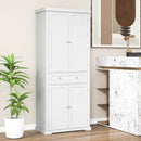 72 Inch Freestanding Kitchen Pantry Cabinet 4 Doors Storage Cupboard Shelves Drawer-White by LJGDeals