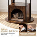 72-Inch Multi-Level Cat Tree with Condo and Perches by LJGDeals