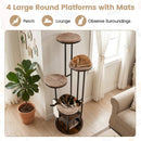 72-Inch Multi-Level Cat Tree with Condo and Perches by LJGDeals
