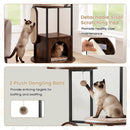 72-Inch Multi-Level Cat Tree with Condo and Perches by LJGDeals