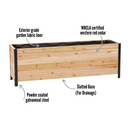 18" x 72" Planter Box - 24" TALL