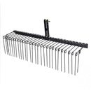 72" Pine Straw Rake with 30 Metal Coil Tines for Grass by LJGDeals