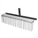 72" Pine Straw Rake with 30 Metal Coil Tines for Grass by DirectDeals