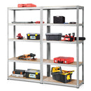 2 Pcs Storage Shelves Garage Shelving Units Tool Utility Shelves