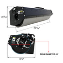 Greatbear 72" Skid Steer Vibratory Roller 24" Smooth Drum Attachment