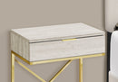 Accent Side Table with Storage Drawer, Spacious Tabletop, Contemporary Design by HouseOfZazla