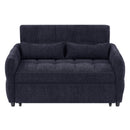Loveseat Sofa Pull-Out Bed With Adjustable Backrest, 3 USB Ports And 2 Lumbar Pillows For Living Room by HouseOfZazla