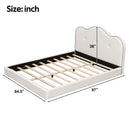 Upholstered Platform Bed With Sturdy Frame And Headboard by HouseOfZazla
