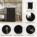 Elegant Bathroom Vanity With Ceramic Sink, Soft Close Door, Adjustable Shelf by Unique Piece Furniture