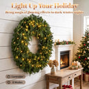 36-Inch Pre-Lit Crestwood Spruce Artificial Christmas Wreath